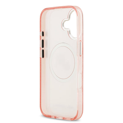 iPhone 17 Kılıf Karl Lagerfeld Orijinal Lisanslı Parlayan Simli Karl & Choupette Heads Kılıf