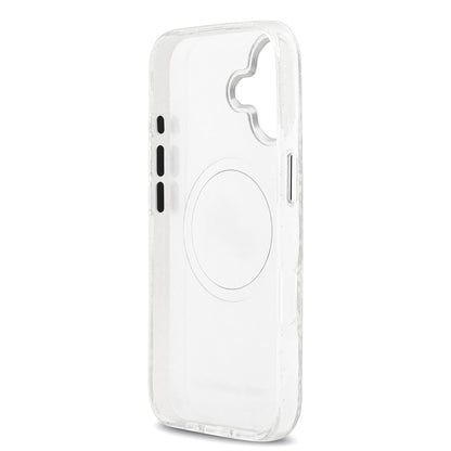 iPhone 17 Kılıf Karl Lagerfeld Orijinal Lisanslı Parlayan Simli Karl & Choupette Heads Kılıf