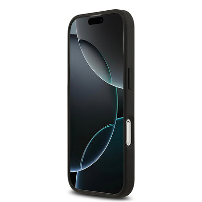 iPhone 17 Kılıf Lacoste Orijinal Lisanslı M-safe Şarj Özellikli PU Deri Tasarımlı Kartlıklı Karışık Monogram Desenli Kılıf