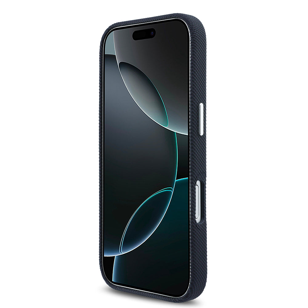 iPhone 17 Kılıf Lacoste Orijinal Lisanslı M-Safe Şarj Özellikli PVC Pike Desenli Arka Yüzey İkonik Timsah Dokuma Logolu Kılıf