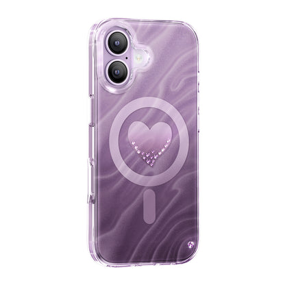 iPhone 17 Kılıf M-Safe Şarj Özellikli Orijinal Swarovski Taşlı Zore Paris Rovix Sert PC Kılıf