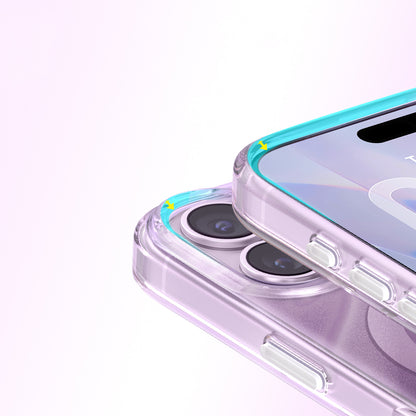 iPhone 17 Kılıf M-Safe Şarj Özellikli Orijinal Swarovski Taşlı Zore Paris Rovix Sert PC Kılıf