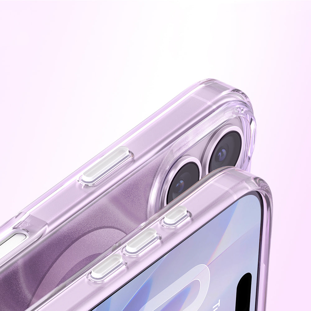 iPhone 17 Kılıf M-Safe Şarj Özellikli Orijinal Swarovski Taşlı Zore Paris Rovix Sert PC Kılıf