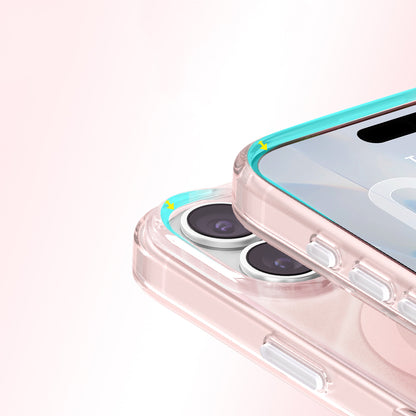 iPhone 17 Kılıf M-Safe Şarj Özellikli Orijinal Swarovski Taşlı Zore Paris Rovix Sert PC Kılıf