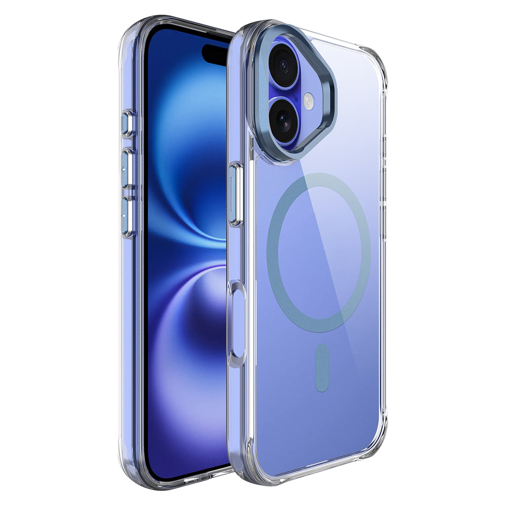 iPhone 17 Kılıf M-safe Şarj Özellikli Airbagli Kamera Standlı Zore Azor Kılıf
