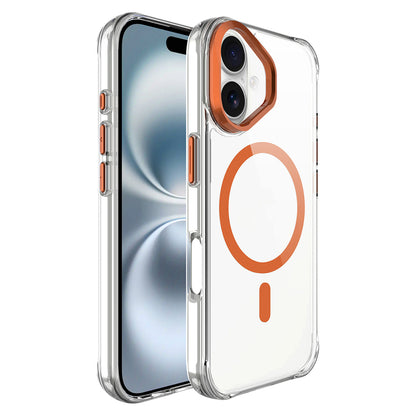iPhone 17 Kılıf M-safe Şarj Özellikli Airbagli Kamera Standlı Zore Azor Kılıf