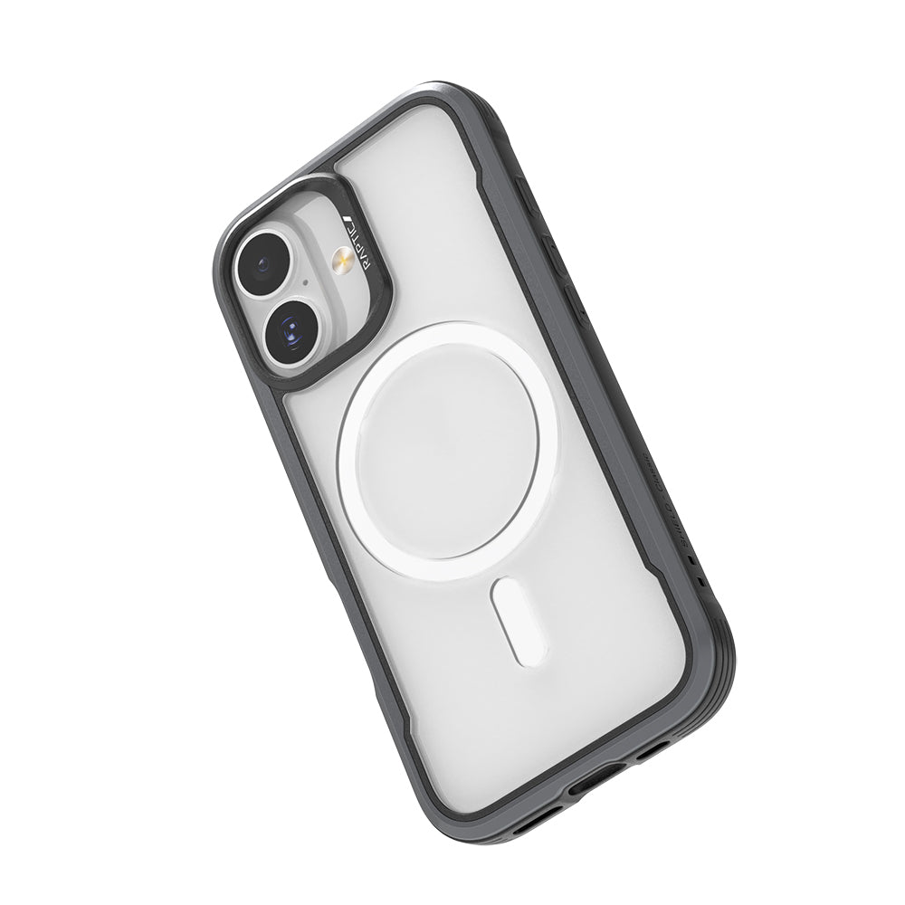 iPhone 17 Kılıf M-safe Şarj Özellikli Airbagli Raptic Shield Serisi Şeffaf Arka Yüzey Kılıf