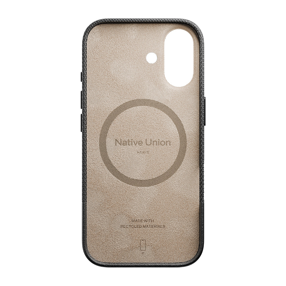 iPhone 17 Kılıf M-safe Şarj Özellikli Deri Dokulu Native Union RE Classic Serisi Kılıf