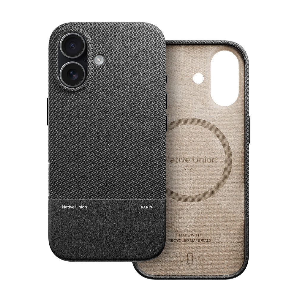 iPhone 17 Kılıf M-safe Şarj Özellikli Deri Dokulu Native Union RE Classic Serisi Kılıf