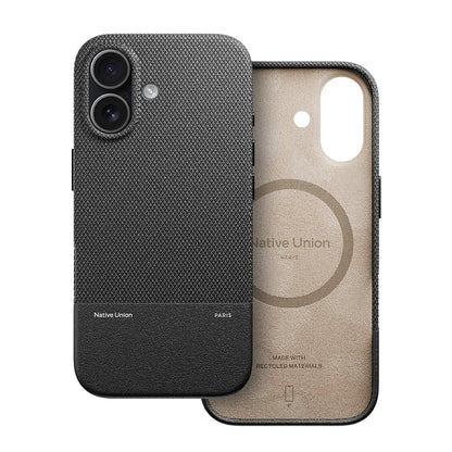 iPhone 17 Kılıf M-safe Şarj Özellikli Deri Dokulu Native Union RE Classic Serisi Kılıf