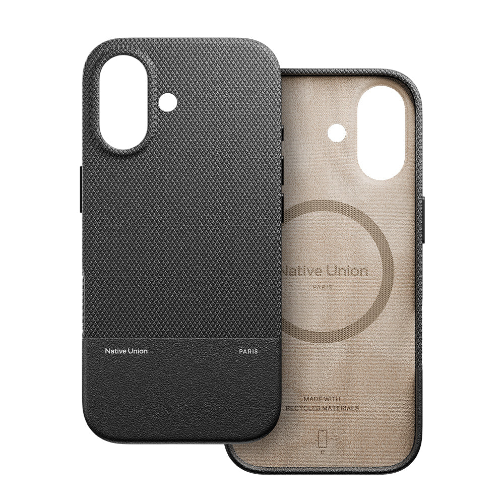 iPhone 17 Kılıf M-safe Şarj Özellikli Deri Dokulu Native Union RE Classic Serisi Kılıf