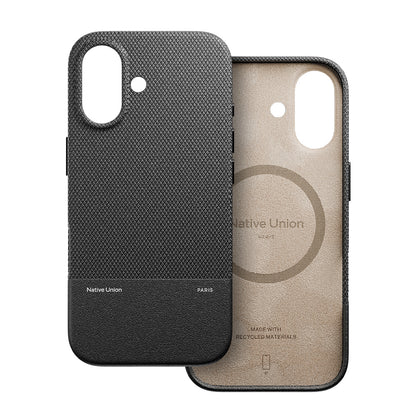 iPhone 17 Kılıf M-safe Şarj Özellikli Deri Dokulu Native Union RE Classic Serisi Kılıf