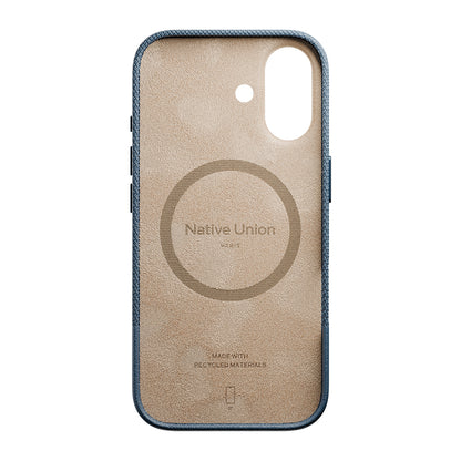 iPhone 17 Kılıf M-safe Şarj Özellikli Deri Dokulu Native Union RE Classic Serisi Kılıf