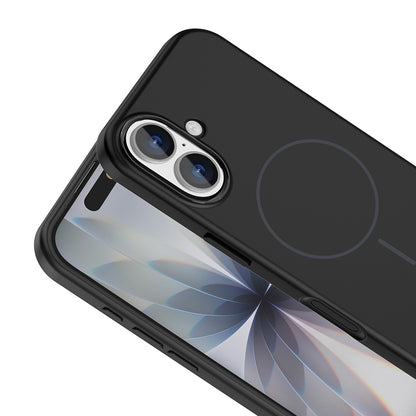 iPhone 17 Kılıf M-Safe Şarj Özellikli Metal Kamera Çerçeveli Zore Edi Silikon Kılıf