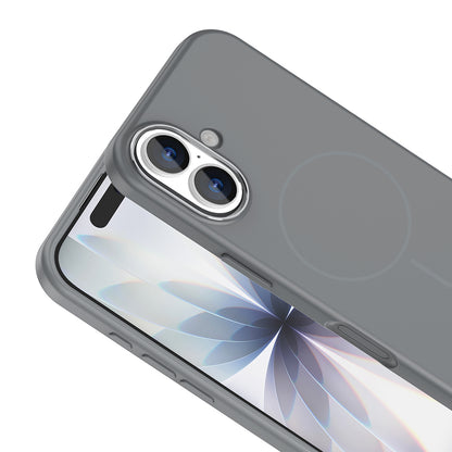 iPhone 17 Kılıf M-Safe Şarj Özellikli Metal Kamera Çerçeveli Zore Edi Silikon Kılıf