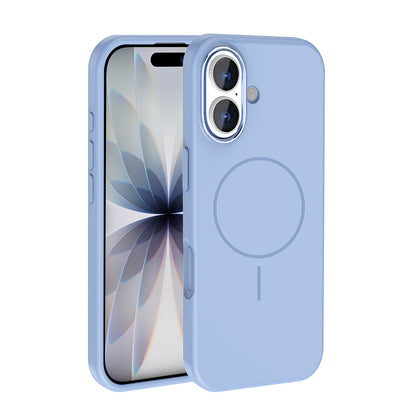 iPhone 17 Kılıf M-Safe Şarj Özellikli Metal Kamera Çerçeveli Zore Edi Silikon Kılıf