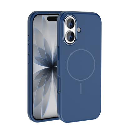 iPhone 17 Kılıf M-Safe Şarj Özellikli Metal Kamera Çerçeveli Zore Edi Silikon Kılıf