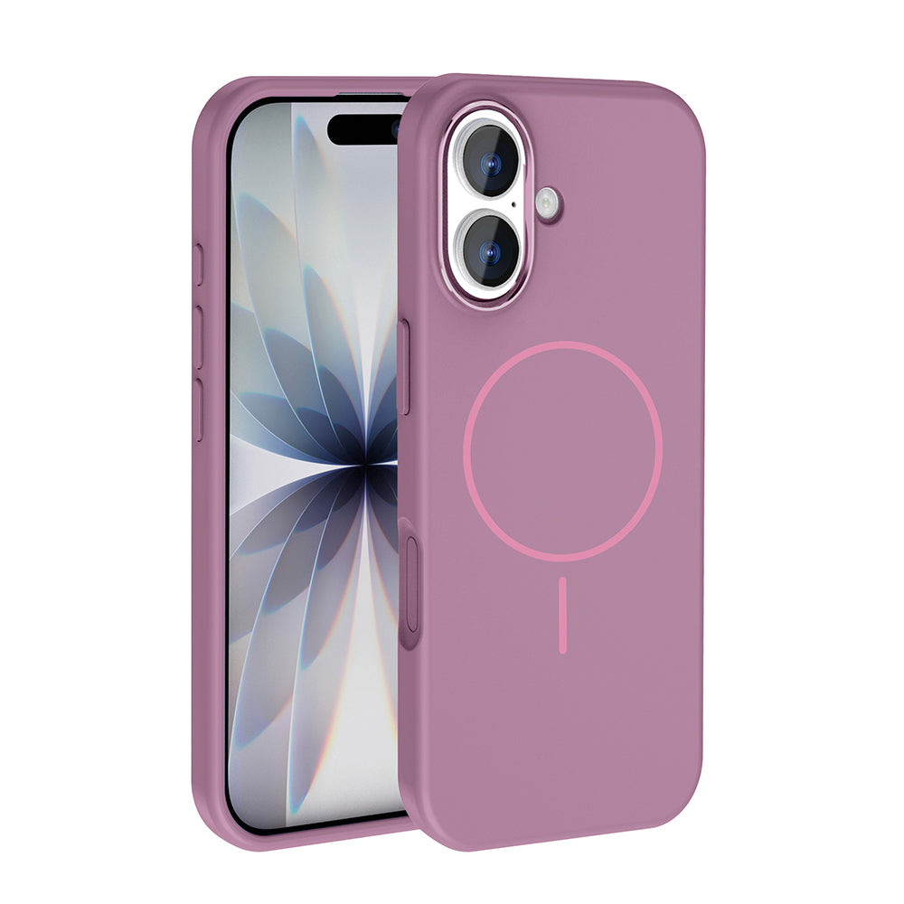 iPhone 17 Kılıf M-Safe Şarj Özellikli Metal Kamera Çerçeveli Zore Edi Silikon Kılıf