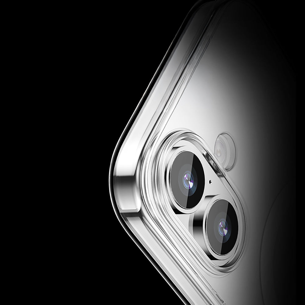 iPhone 17 Kılıf M-safe Şarj Özellikli Transparan Sert PC Wlons Pita Kılıf