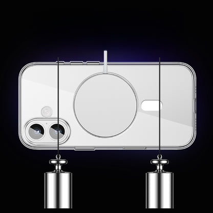 iPhone 17 Kılıf M-safe Şarj Özellikli Transparan Sert PC Wlons Pita Kılıf