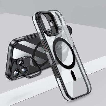 iPhone 17 Kılıf M-safe Şarj Özellikli Wlons Standlı Efsane Kılıf