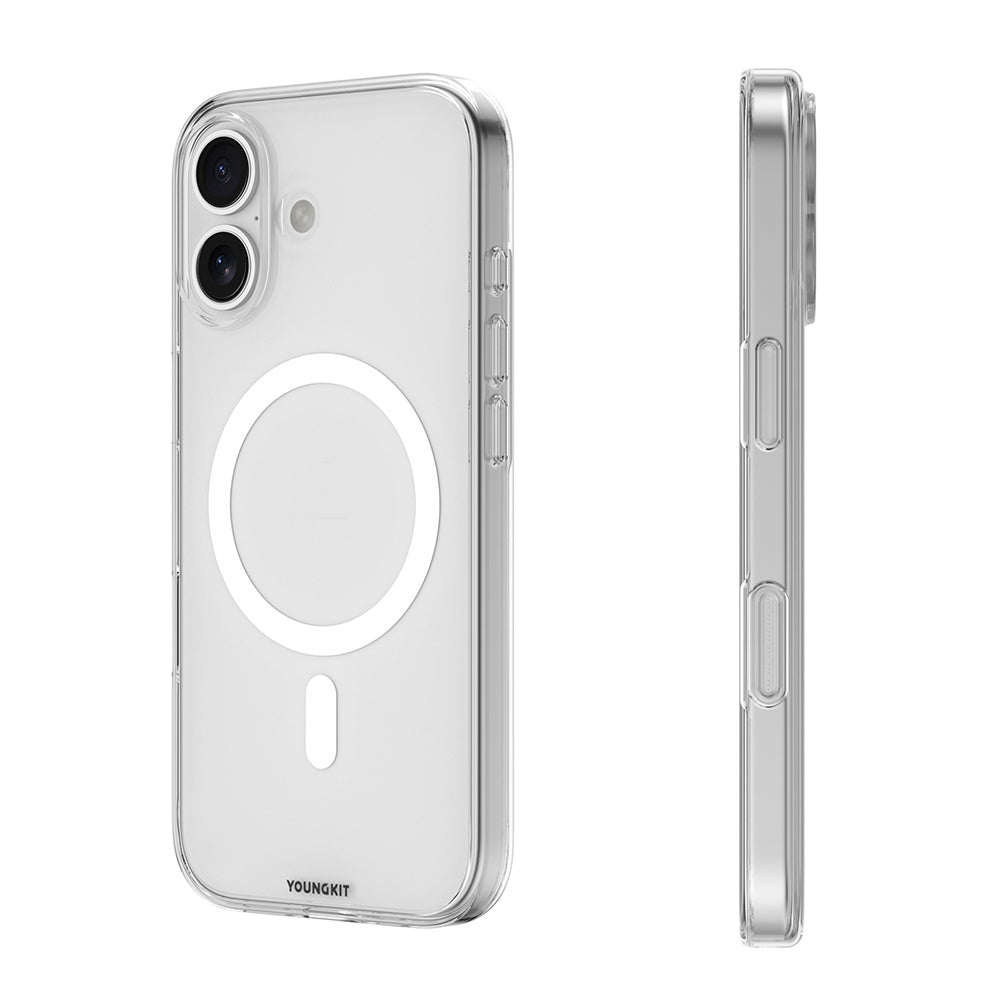 iPhone 17 Kılıf M-safe Şarj Özellikli Youngkit Clear Serisi Kılıf