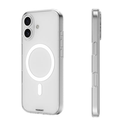 iPhone 17 Kılıf M-safe Şarj Özellikli Youngkit Clear Serisi Kılıf