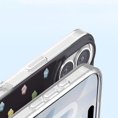 iPhone 17 Kılıf M-Safe Şarj Özellikli Zore Paris Axen Sert PC Kılıf