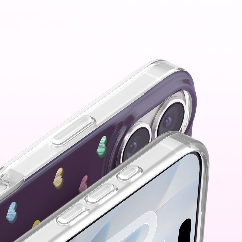 iPhone 17 Kılıf M-Safe Şarj Özellikli Zore Paris Axen Sert PC Kılıf