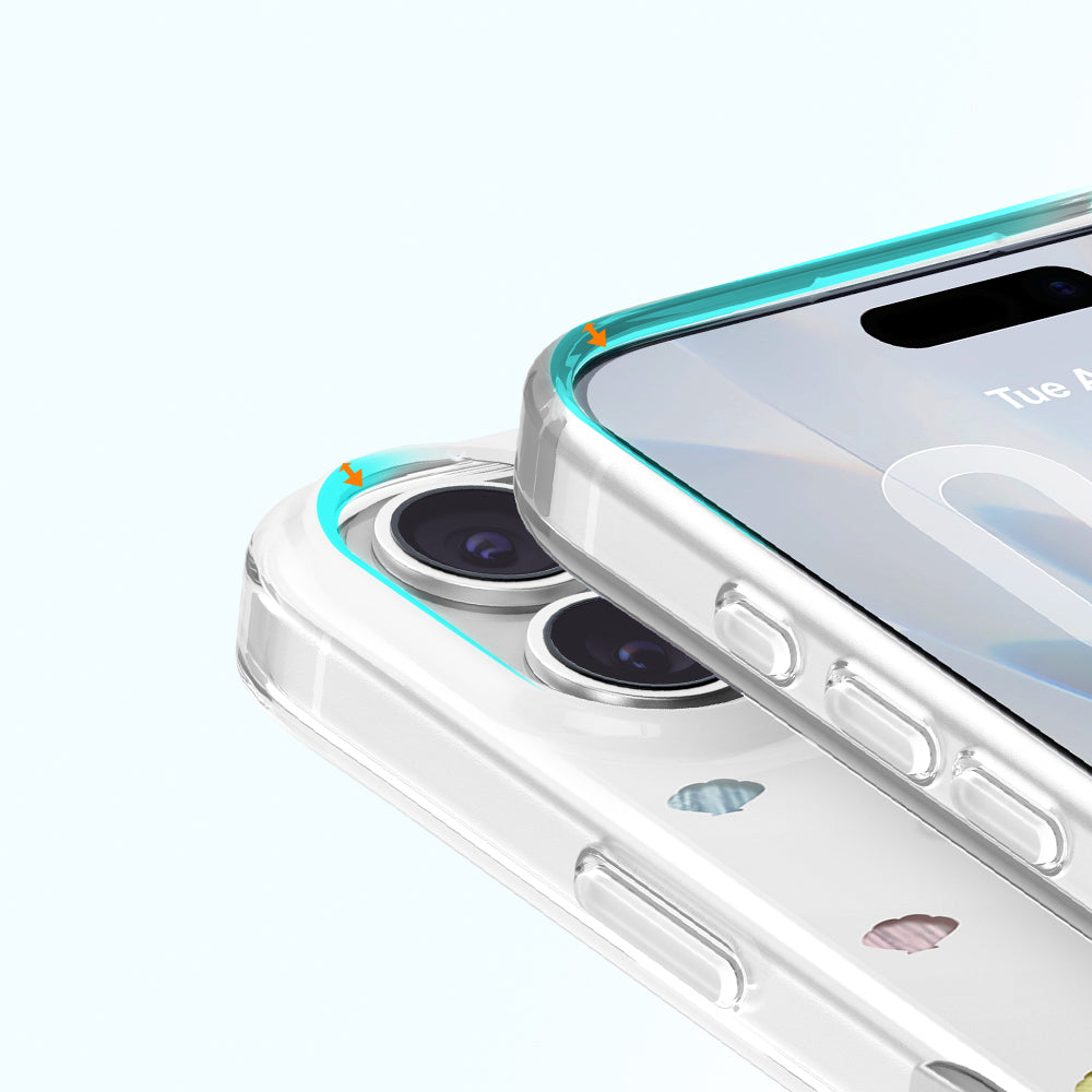 iPhone 17 Kılıf M-Safe Şarj Özellikli Zore Paris Axen Sert PC Kılıf