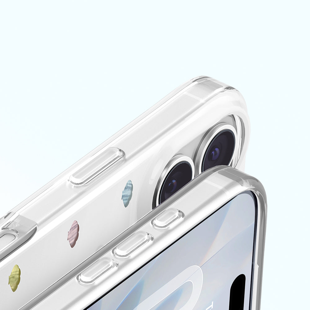 iPhone 17 Kılıf M-Safe Şarj Özellikli Zore Paris Axen Sert PC Kılıf
