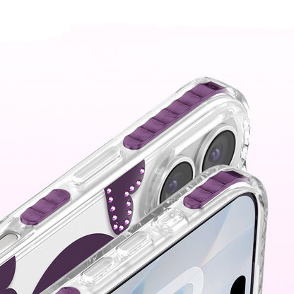 iPhone 17 Kılıf M-Safe Şarj Özellikli Zore Paris Elvo Sert PC Kılıf