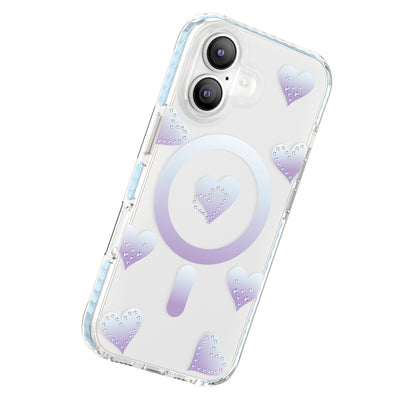 iPhone 17 Kılıf M-Safe Şarj Özellikli Zore Paris Elvo Sert PC Kılıf