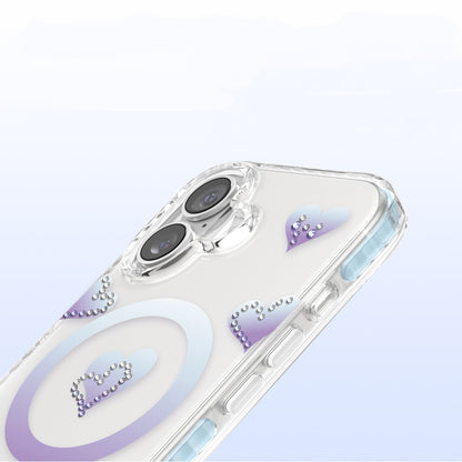 iPhone 17 Kılıf M-Safe Şarj Özellikli Zore Paris Elvo Sert PC Kılıf