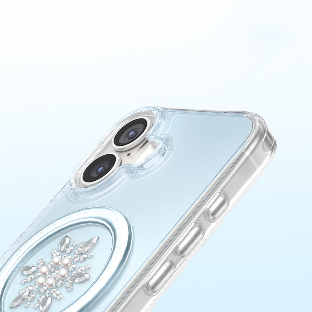 iPhone 17 Kılıf M-Safe Şarj Özellikli Zore Paris Mova Sert PC Kılıf