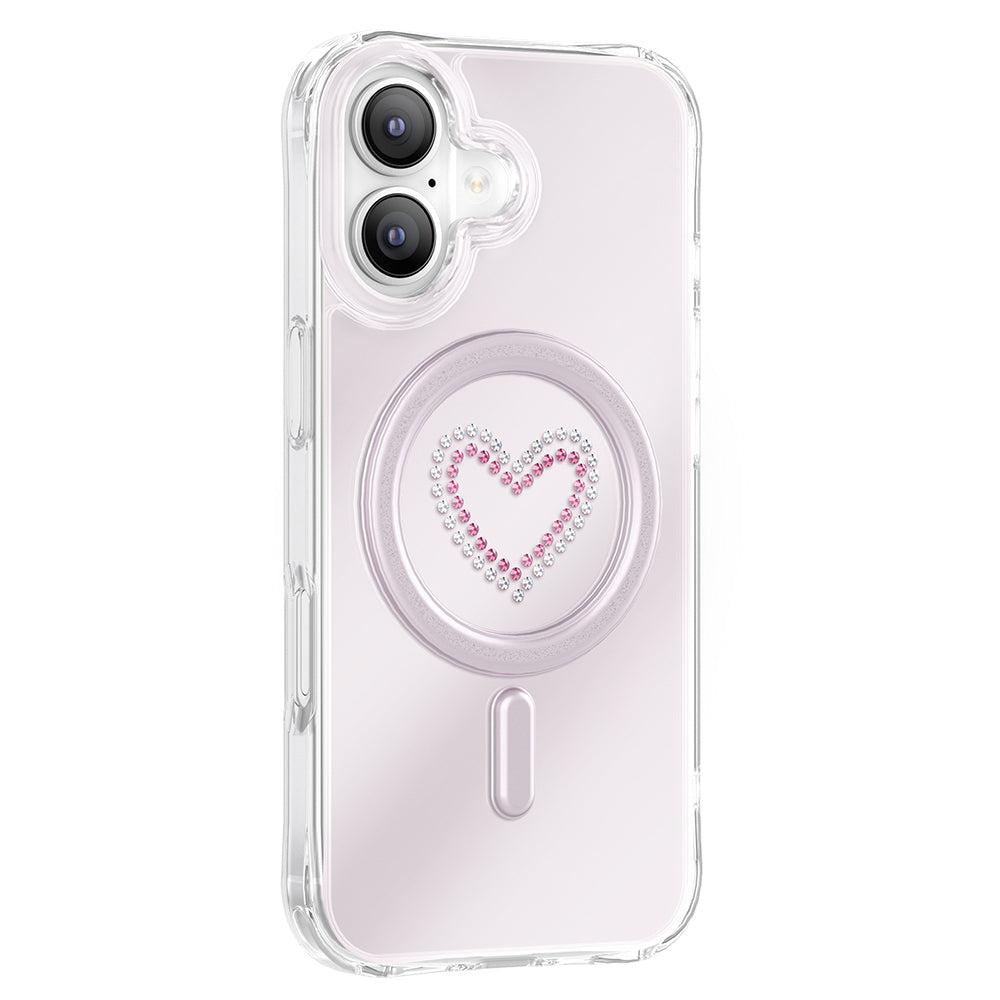 iPhone 17 Kılıf M-Safe Şarj Özellikli Zore Paris Mova Sert PC Kılıf