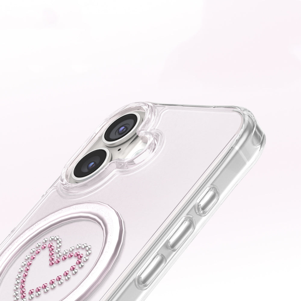 iPhone 17 Kılıf M-Safe Şarj Özellikli Zore Paris Mova Sert PC Kılıf