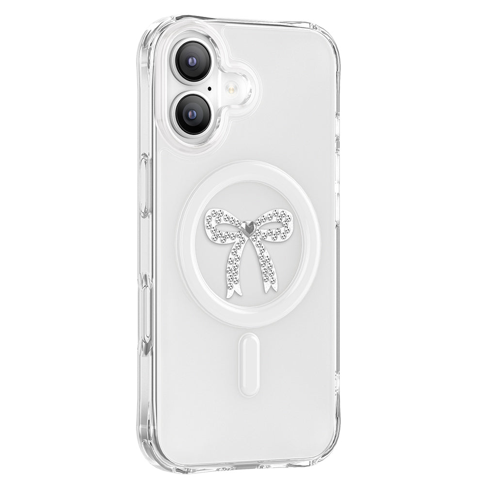 iPhone 17 Kılıf M-Safe Şarj Özellikli Zore Paris Mova Sert PC Kılıf