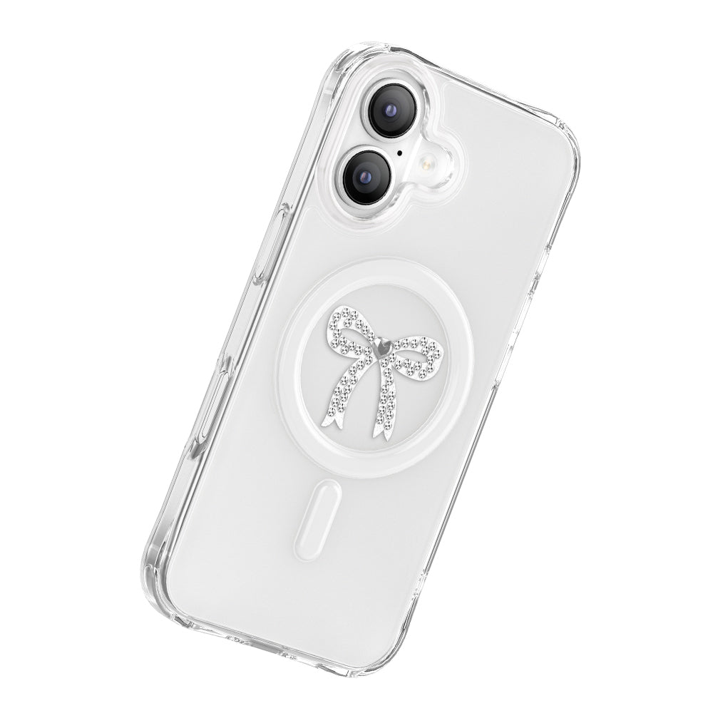 iPhone 17 Kılıf M-Safe Şarj Özellikli Zore Paris Mova Sert PC Kılıf