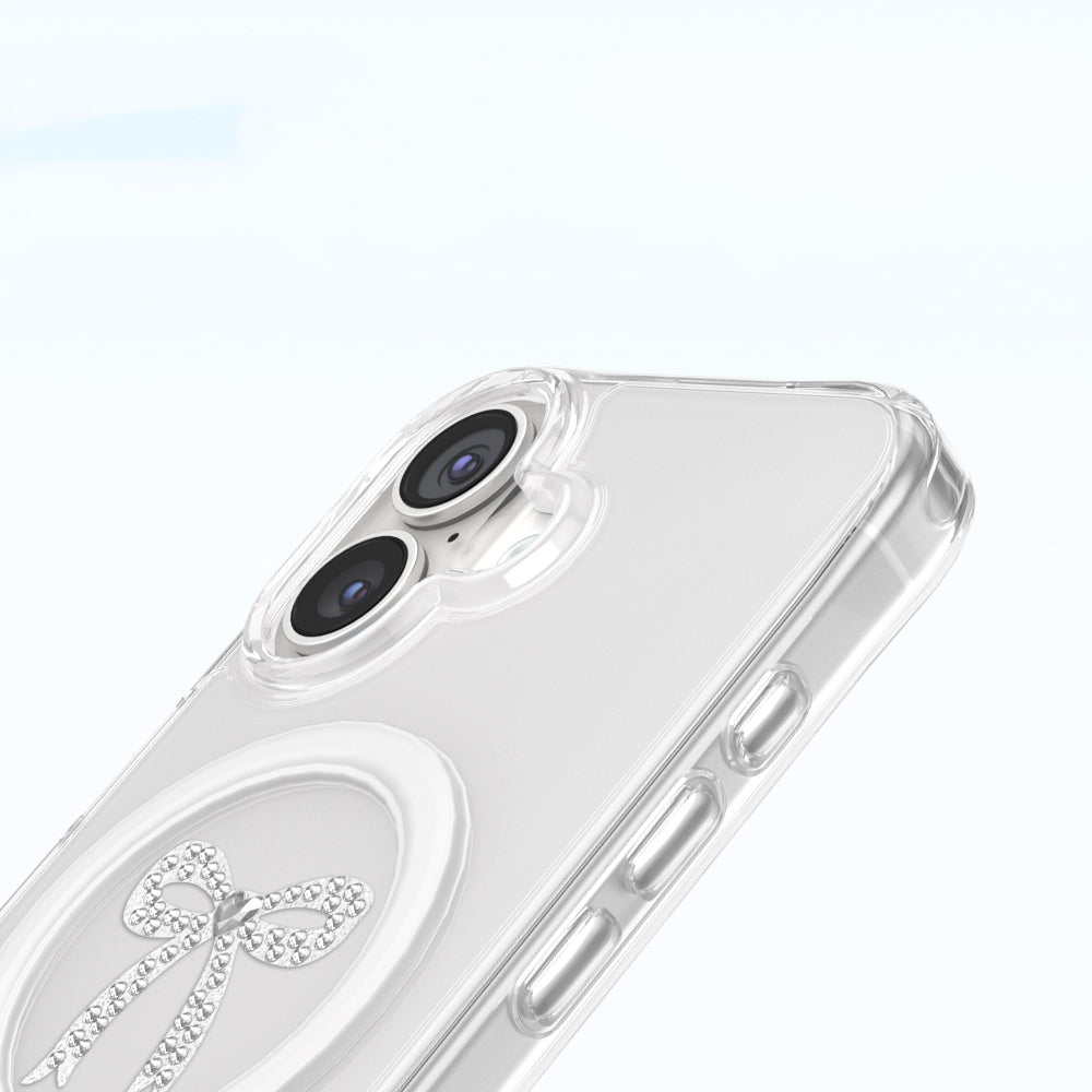 iPhone 17 Kılıf M-Safe Şarj Özellikli Zore Paris Mova Sert PC Kılıf