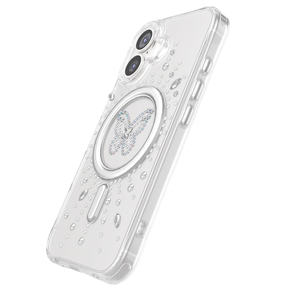 iPhone 17 Kılıf M-Safe Şarj Özellikli Zore Paris Mova Sert PC Kılıf