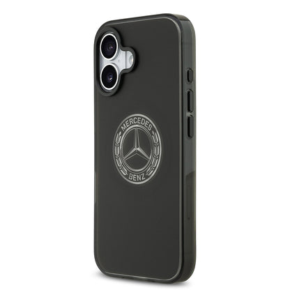 iPhone 17 Kılıf Mercedes Benz Orijinal Lisanslı M-safe Şarj Özellikli Buzlu PC Nostaljik Yıldız Dizayn Kılıf