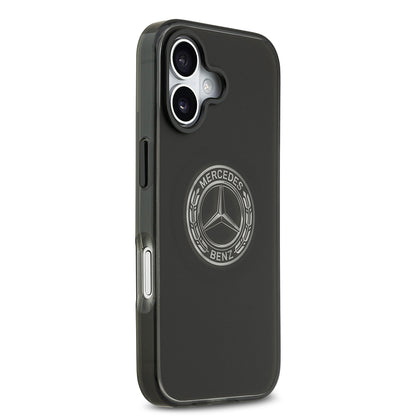 iPhone 17 Kılıf Mercedes Benz Orijinal Lisanslı M-safe Şarj Özellikli Buzlu PC Nostaljik Yıldız Dizayn Kılıf
