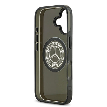 iPhone 17 Kılıf Mercedes Benz Orijinal Lisanslı M-safe Şarj Özellikli Buzlu PC Nostaljik Yıldız Dizayn Kılıf