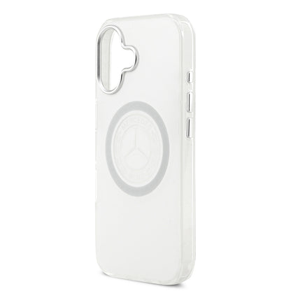 iPhone 17 Kılıf Mercedes Benz Orijinal Lisanslı M-safe Şarj Özellikli Buzlu PC Nostaljik Yıldız Dizayn Kılıf