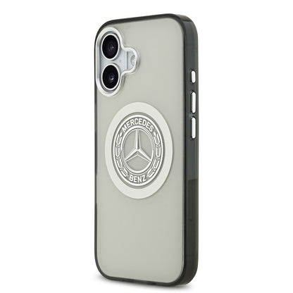 iPhone 17 Kılıf Mercedes Benz Orijinal Lisanslı M-safe Şarj Özellikli Çift Katmanlı PC Nostaljik Yıldız Dizayn Kılıf