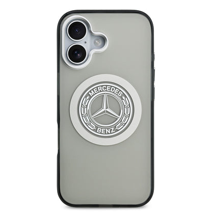 iPhone 17 Kılıf Mercedes Benz Orijinal Lisanslı M-safe Şarj Özellikli Çift Katmanlı PC Nostaljik Yıldız Dizayn Kılıf