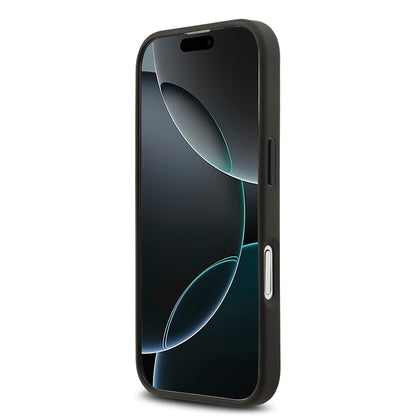 iPhone 17 Kılıf Mercedes Benz Orijinal Lisanslı M-safe Şarj Özellikli Dokulu Desenli Deri Kılıf