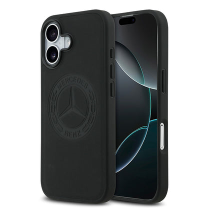 iPhone 17 Kılıf Mercedes Benz Orijinal Lisanslı M-safe Şarj Özellikli Hakiki Deri Nostaljik Yıldız Dizayn Kılıf