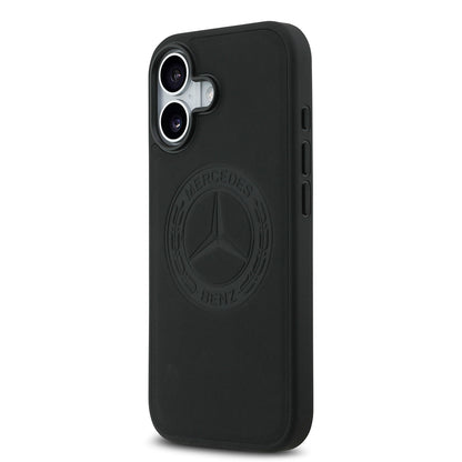 iPhone 17 Kılıf Mercedes Benz Orijinal Lisanslı M-safe Şarj Özellikli Hakiki Deri Nostaljik Yıldız Dizayn Kılıf